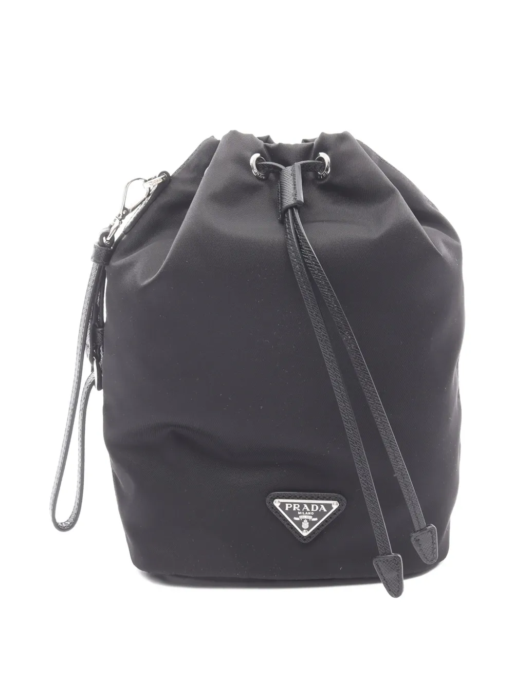 Prada Pre-Owned 2020s Re-Nylon drawstring pouch - Nero