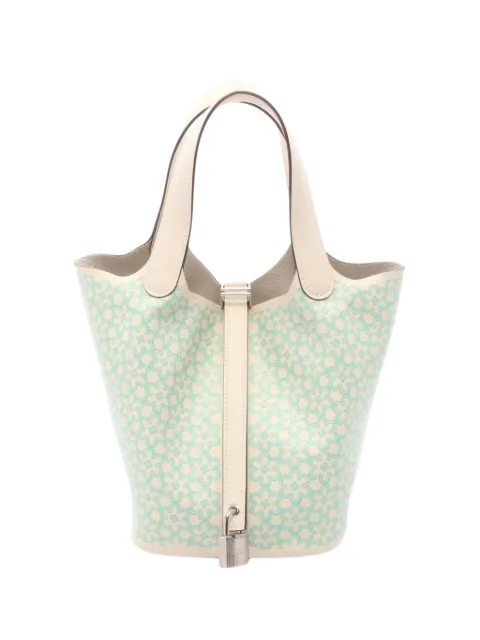 Hermès Pre-Owned 2022 PM Picotin Lock Lucky Daisy tote bag