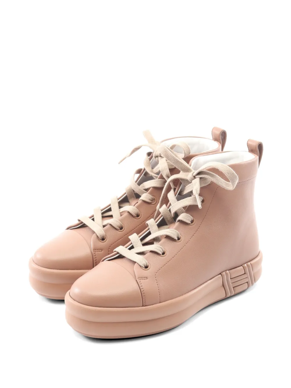 Hermès Pre-Owned 2010s Happiness high-top sneakers - Rosa