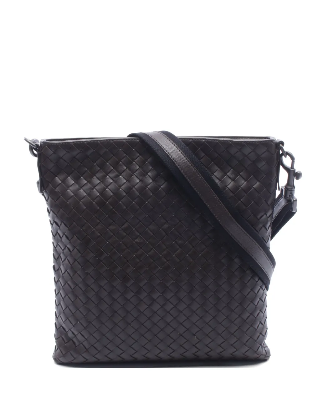 Bottega Veneta Pre-Owned 2010s Intrecciato messenger bag - Braun