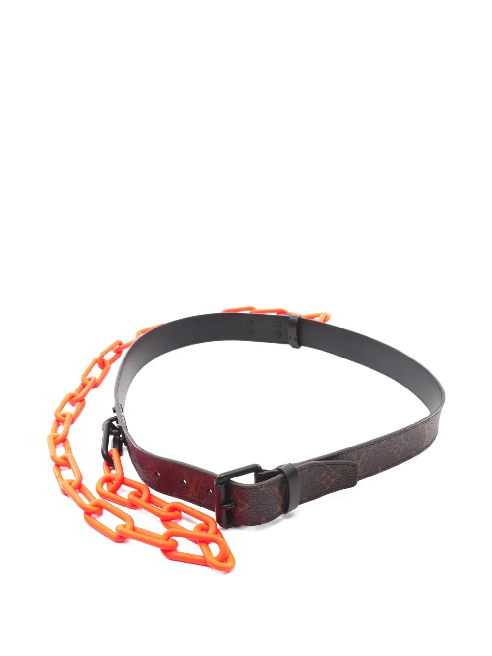 Louis Vuitton Pre-Owned 2018 Santour Signature chain belt - Marrone