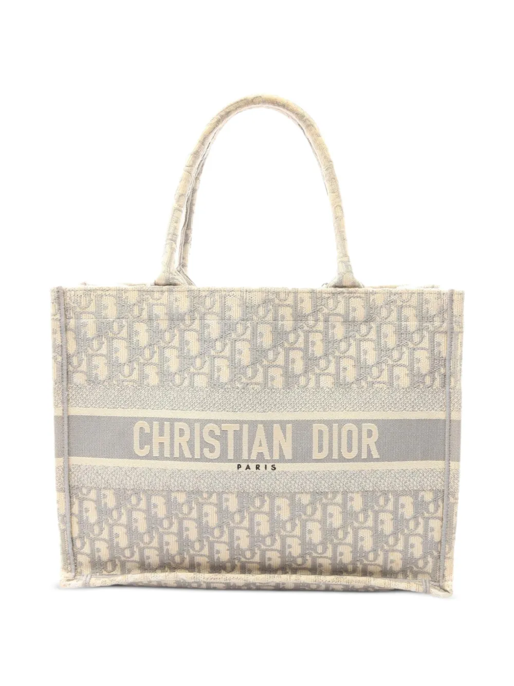 Christian Dior Pre-Owned 2000s medium Book Tote canvas handbag - Neutrals