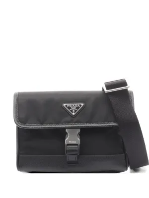 Prada Pre-Owned サフィアーノレザー PC ビジネスバッグ | ブラック