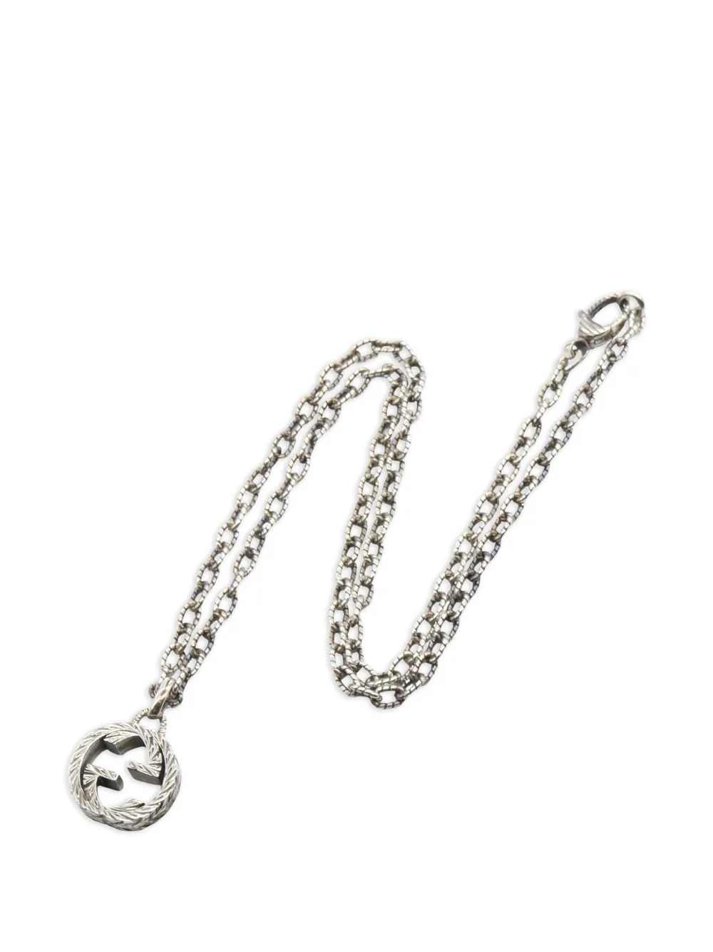 Gucci Pre-Owned 2010s Interlocking G necklace - Argento