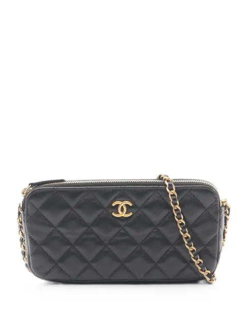 CHANEL Pre-Owned 2019 matelassé chain wallet