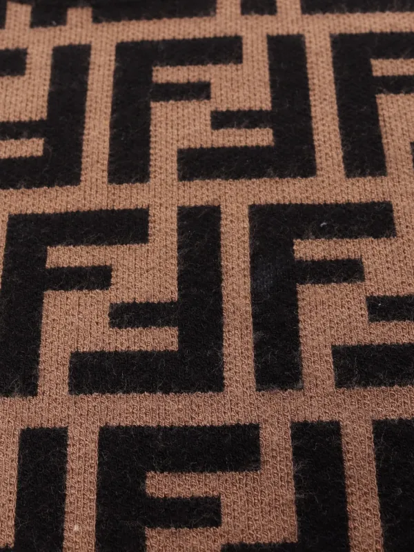 Fendi Pre-Owned 2000s Zucca Knit T-shirt | Neutrals | FARFETCH AO