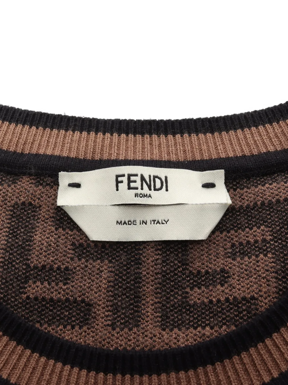  Fendi Pre-owned T-shirt à Motif Zucca (années 2000) - Tons Neutres 