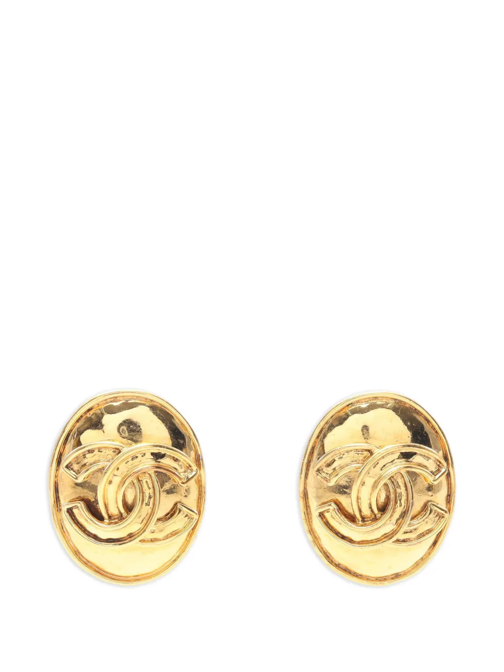 CHANEL Pre-Owned 1986-1988 Coco Mark earrings - Oro