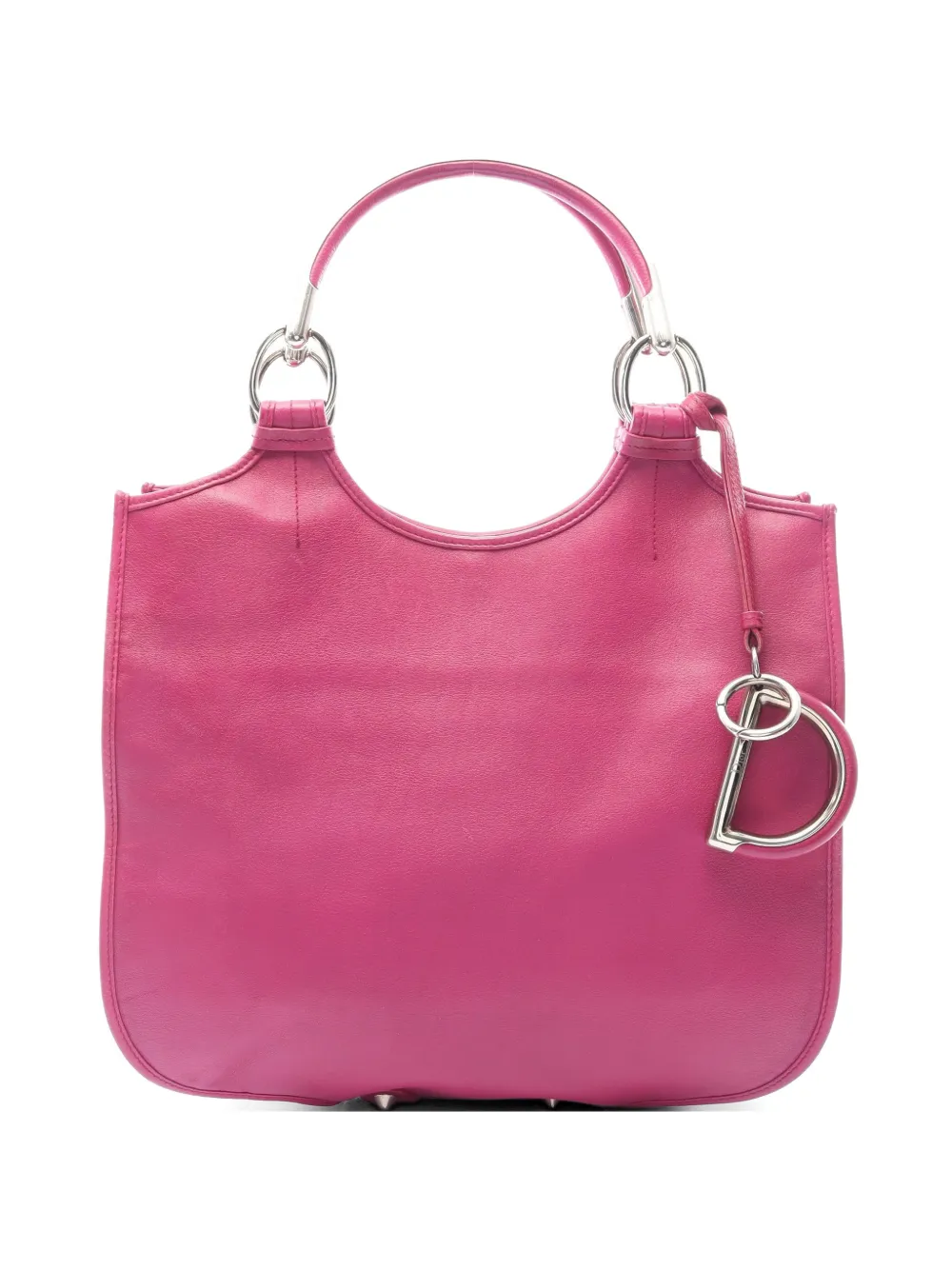 Christian Dior Pre-Owned 2000s D charm leather handbag - Pink