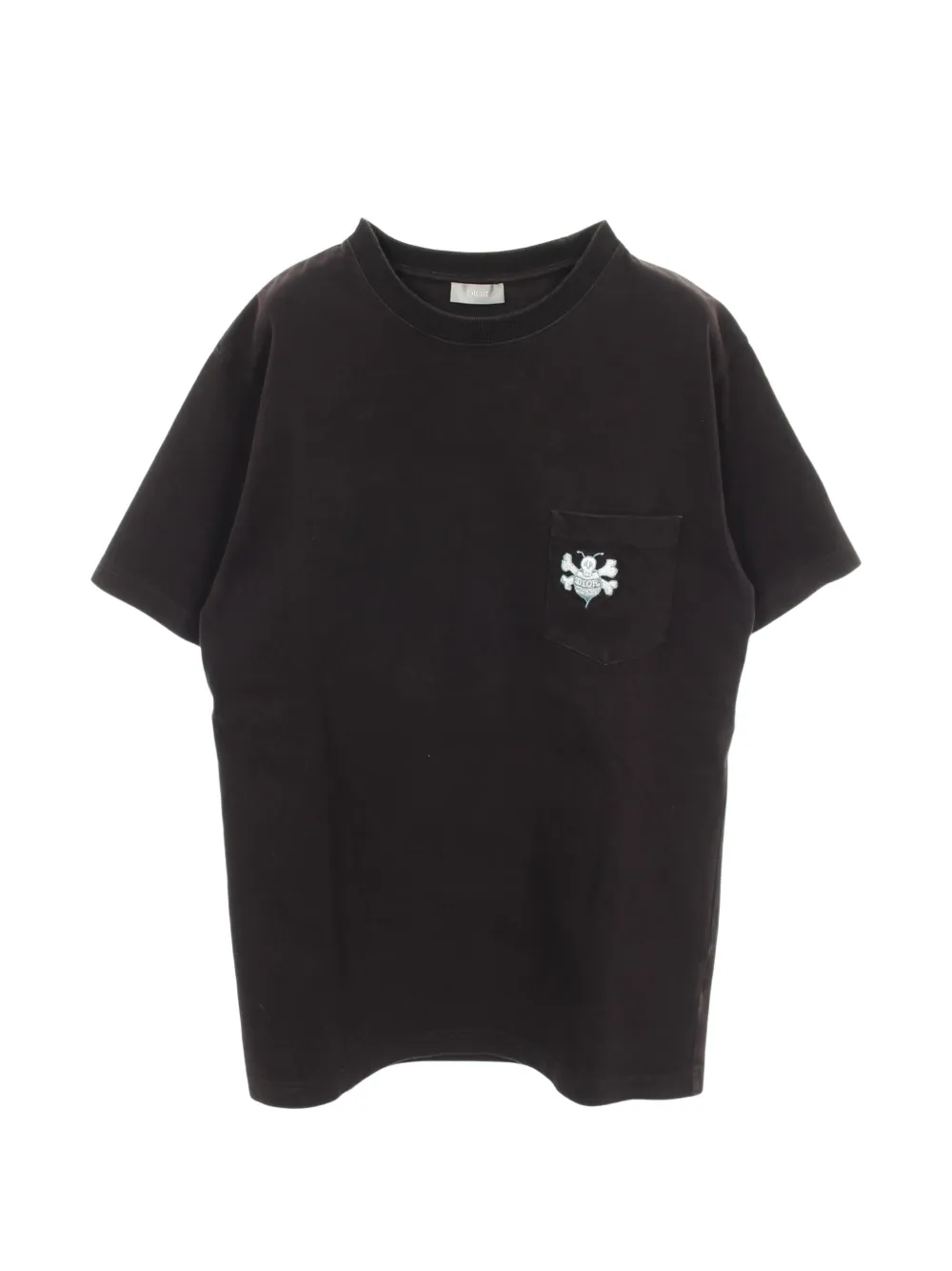 Christian Dior Pre-Owned x Shawn Stussy 2000s embroidered pocket T-shirt - Nero