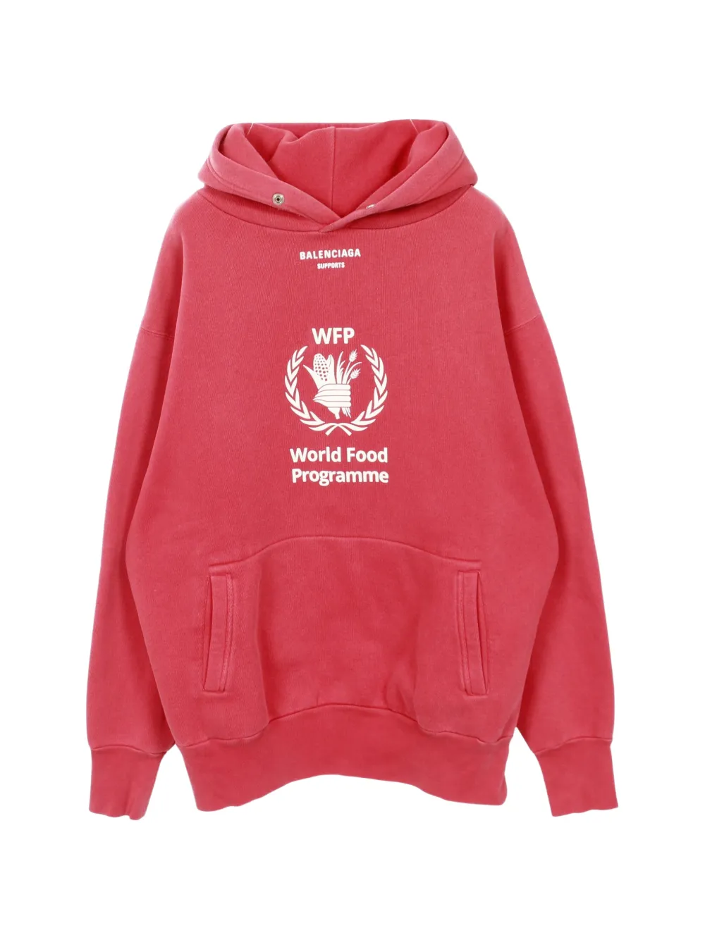 Balenciaga Pre-Owned WFP logo hoodie - Rosso