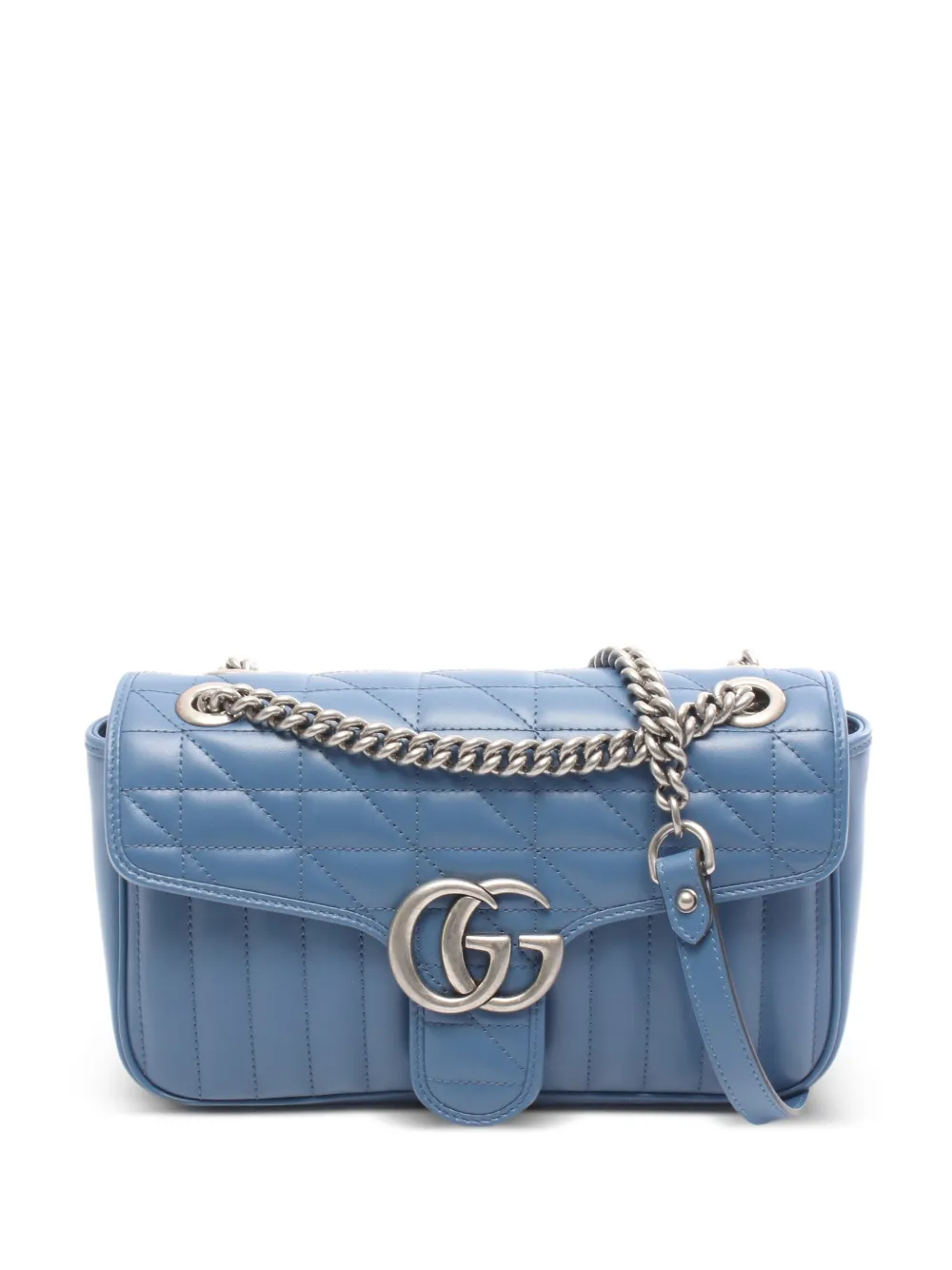 Gucci Pre-Owned 2010s GG Marmont quilted shoulder bag - Blu