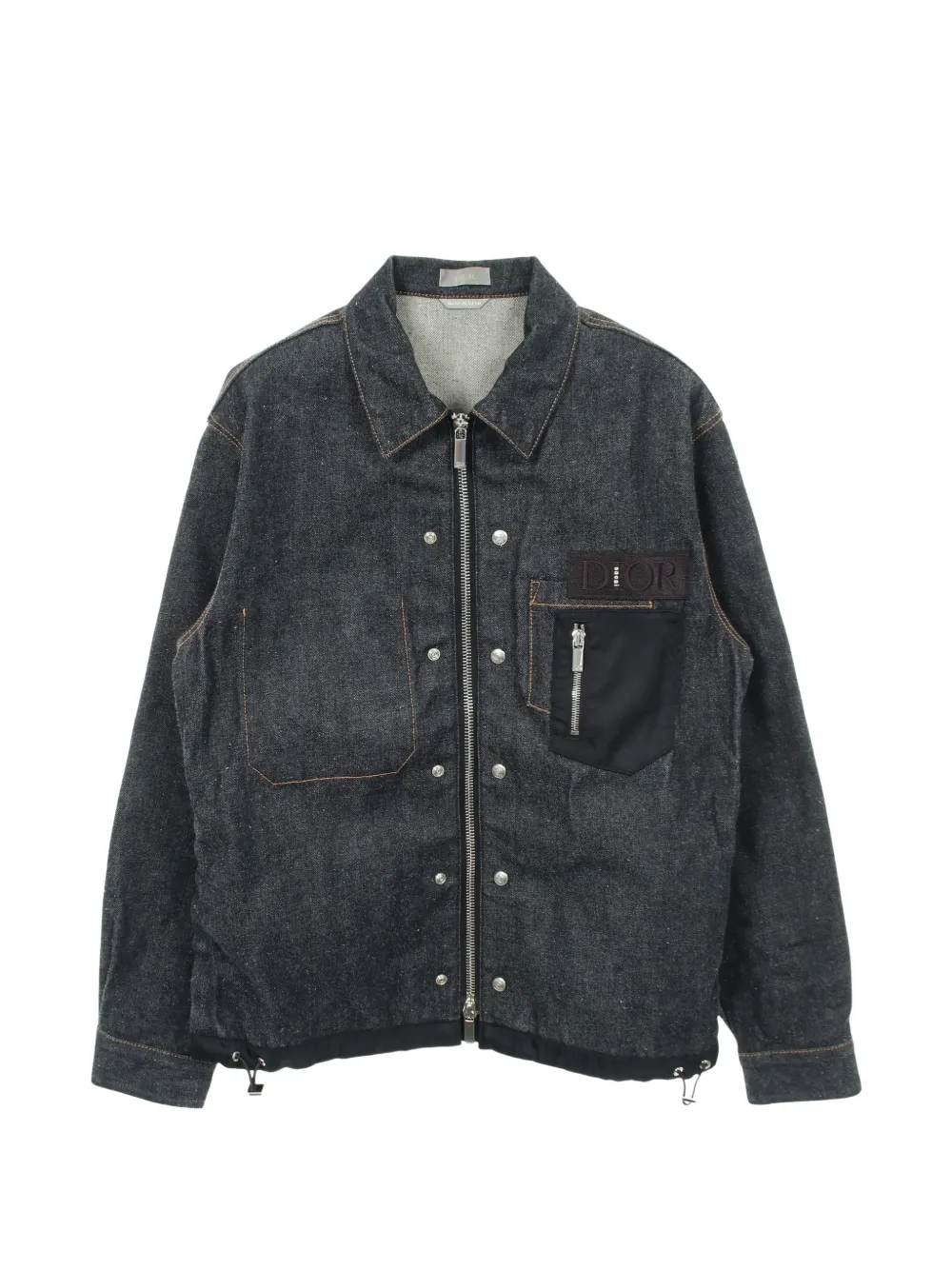 Pre-owned Dior X Sacai 2010s Denim Shirt Jacket In Blue