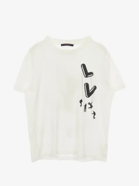 Louis Vuitton Pre-Owned 2000s floating-print T-shirt