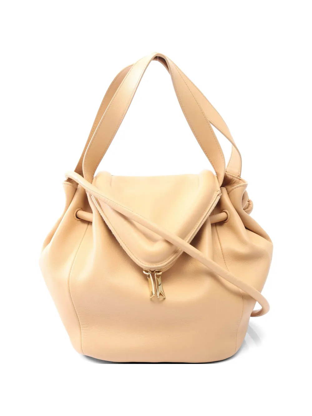 Bottega Veneta Pre-Owned leather shoulder bag - Nude