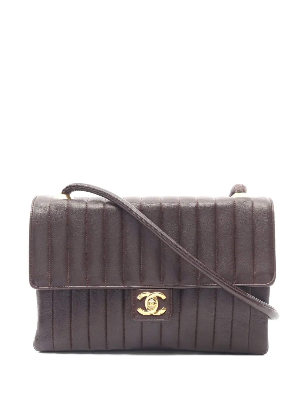 CHANEL Pre-Owned 1989-1991 Mademoiselle shoulder bag - Brown