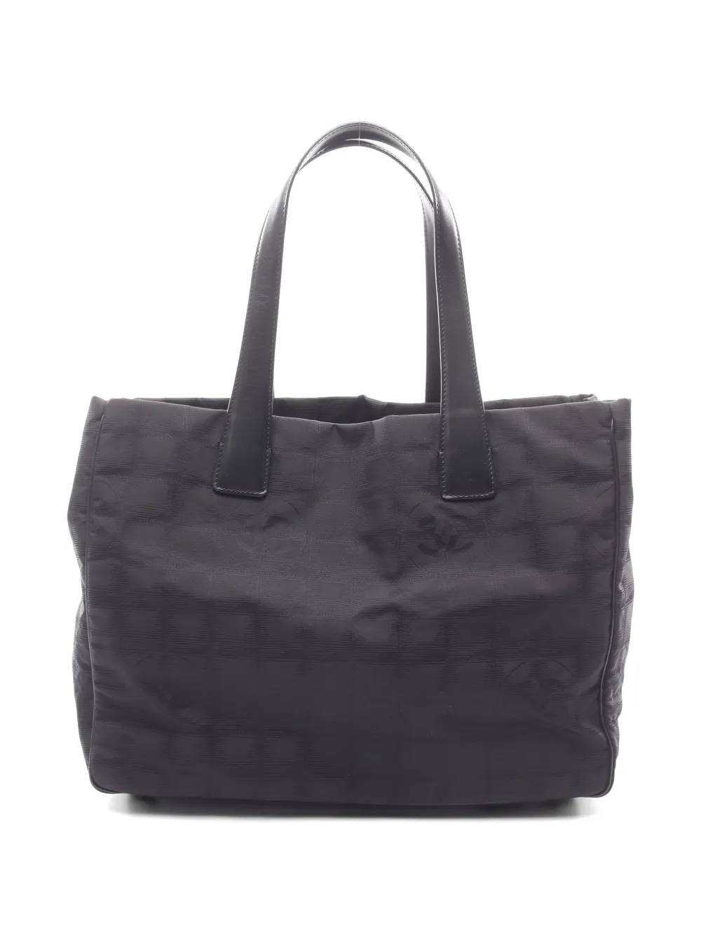 CHANEL Pre-Owned 2003-2004 New Travel leather-trim tote bag - Schwarz