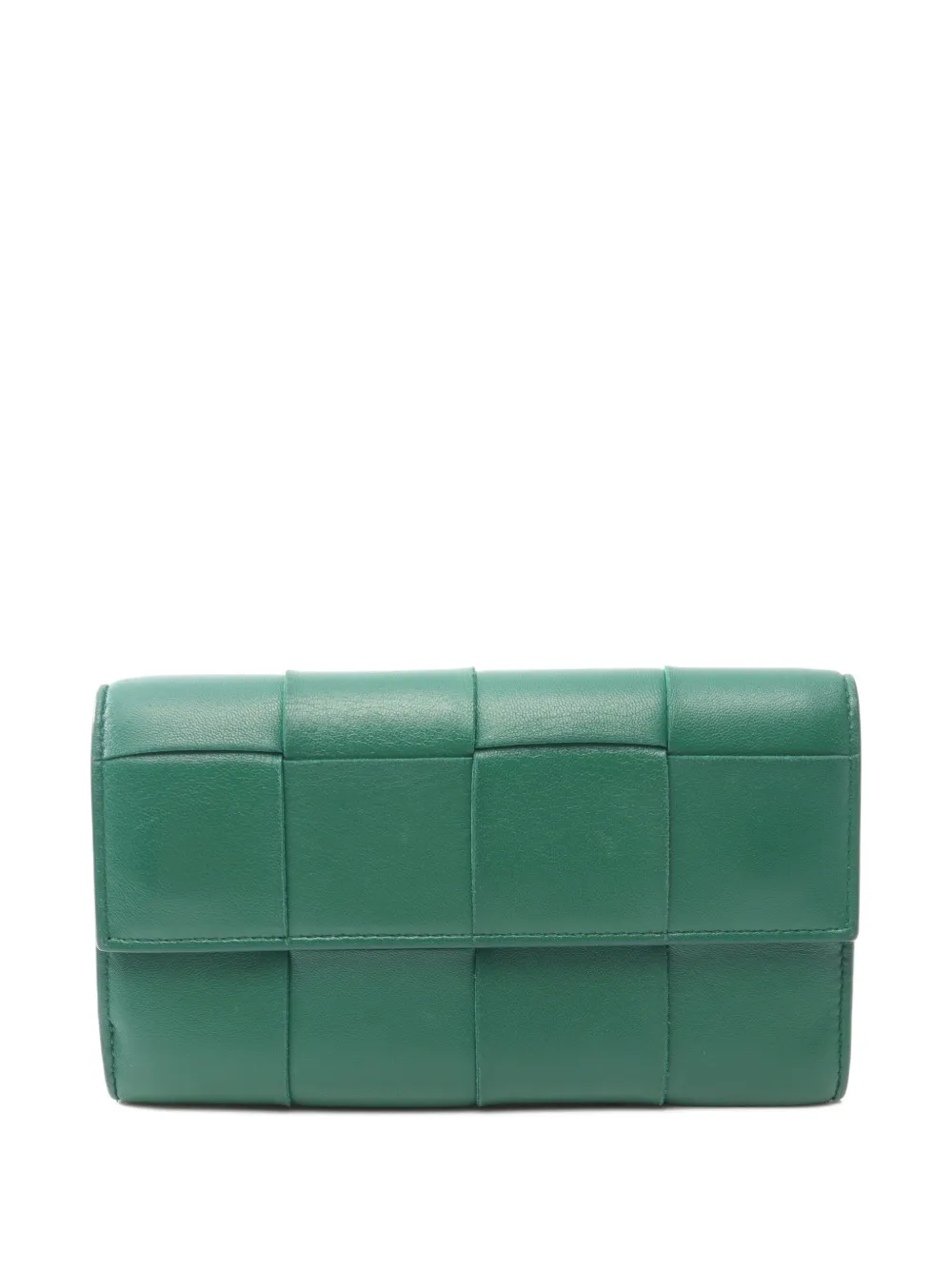 Bottega Veneta Pre-Owned 2000s Cassette Intrecciato leather wallet - Grün