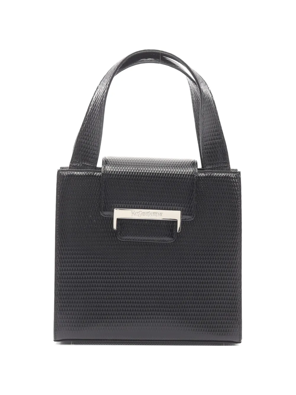 Saint Laurent Pre-Owned Embossed leather tote bag - Black