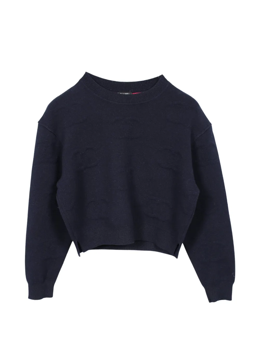 CHANEL Pre-Owned 1986-1988 Coco Mark cashmere sweater - Blau