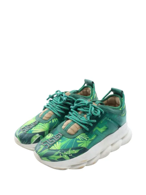 Versace Pre-Owned Chain Reaction Jungle-print sneakers