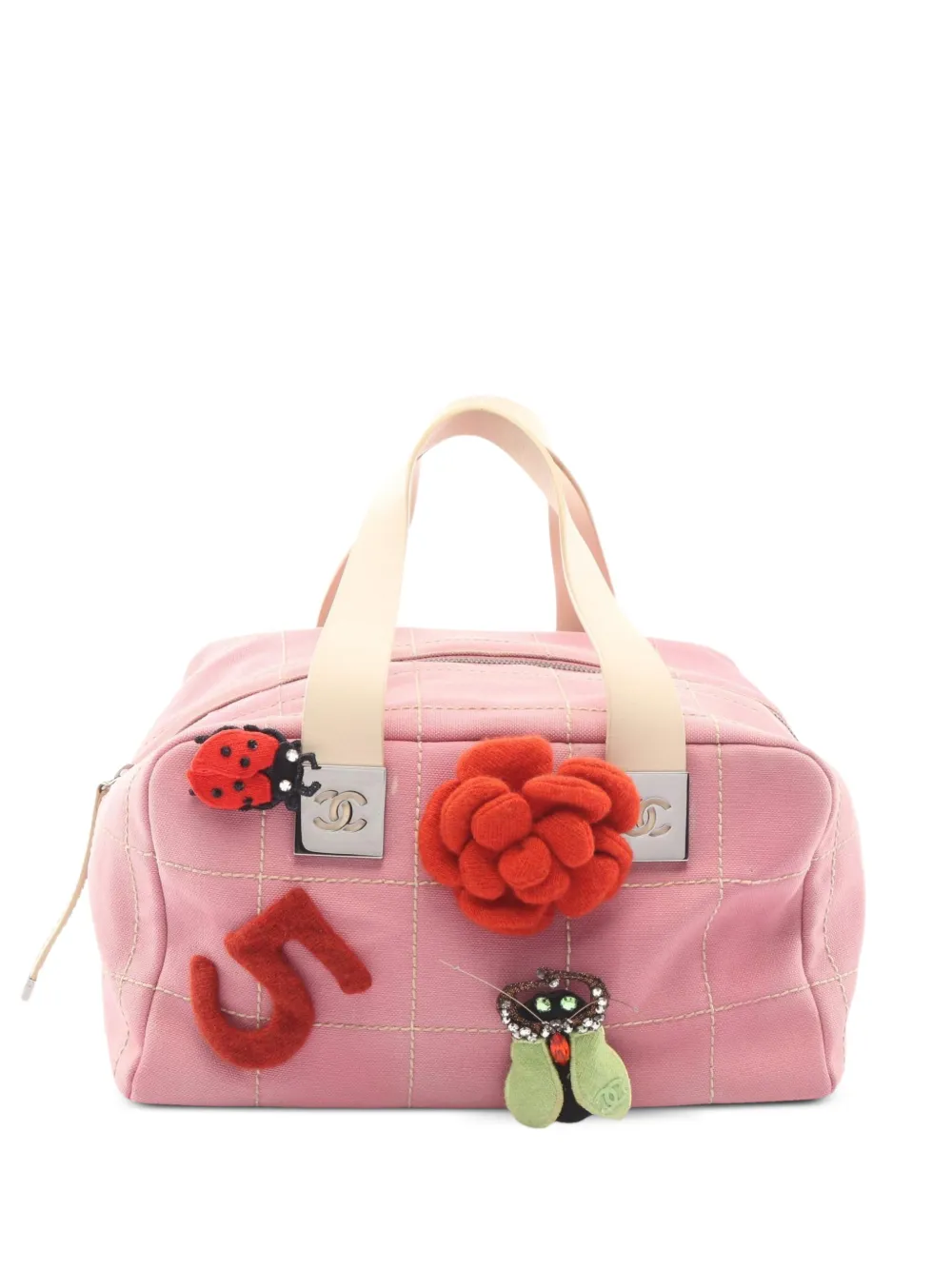 CHANEL Pre-Owned 2003-2004 chocolate bar No. 5 handbag - Pink