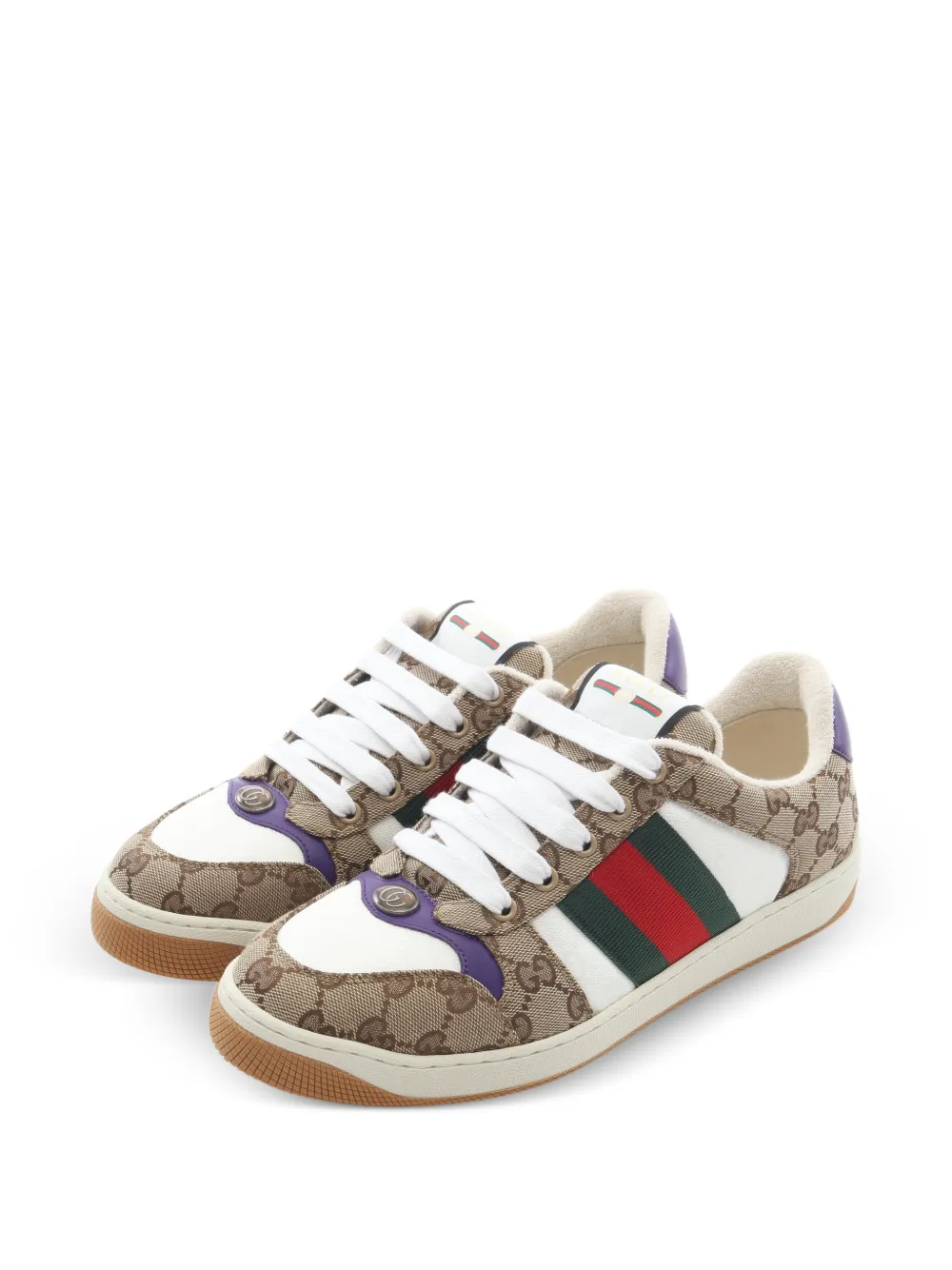 Gucci Pre-Owned 2020s Screener panelled sneakers - Toni neutri