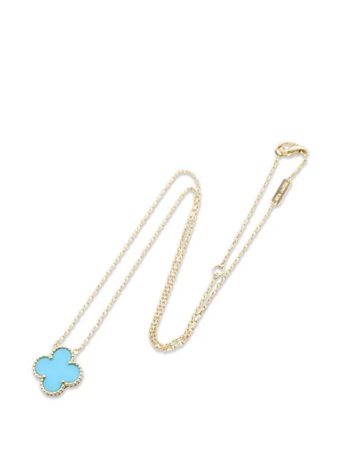 Van Cleef & Arpels Pre-Owned 2010 Vintage Alhambra turquoise necklace