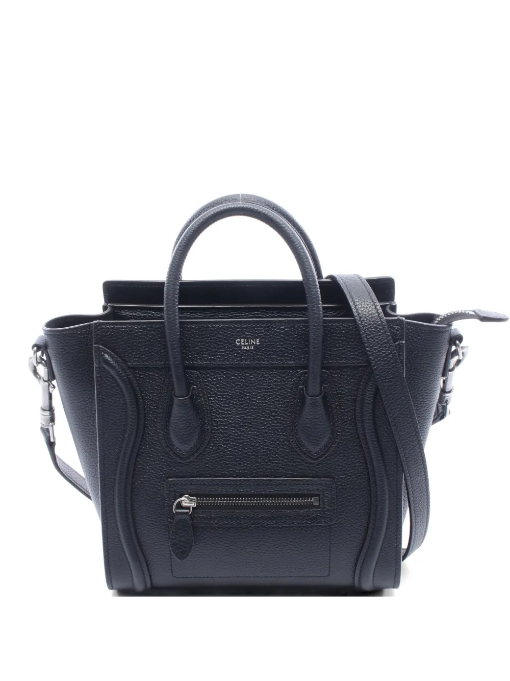 Celine Pre-Owned 2010s Nano Luggage two-way leather tote bag - Schwarz