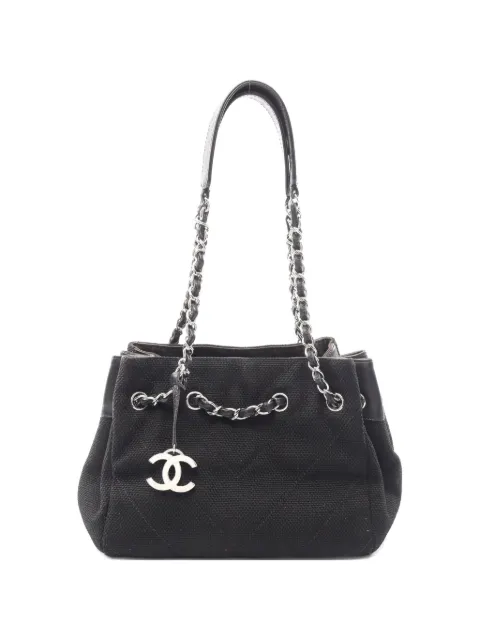CHANEL Pre-Owned V字缝线搭链单肩包（2006-2008年典藏款）