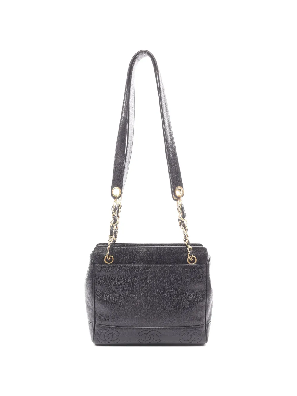 CHANEL Pre-Owned 1996-1997 Triple Coco chain shoulder bag - Schwarz