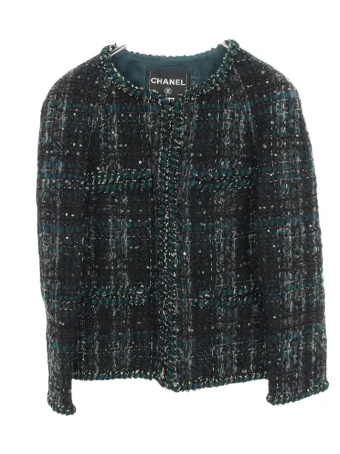 CHANEL Pre-Owned 1986-1988 sequin-embellished tweed jacket