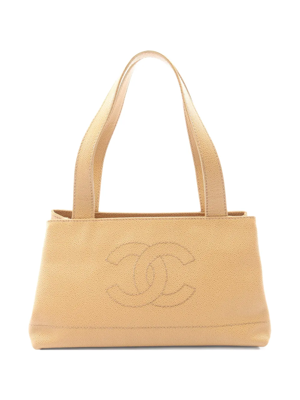 CHANEL Pre-Owned 2002-2003 Caviar Skin tote bag - Toni neutri