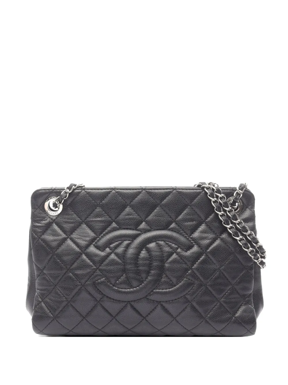 CHANEL Pre-Owned 2012-2013 Matelassé Caviar shoulder bag - Black