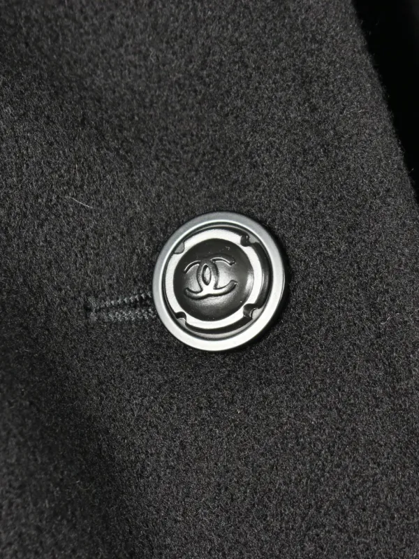 CHANEL Pre-Owned 1986-1988 ココマークボタン コート | ブラック