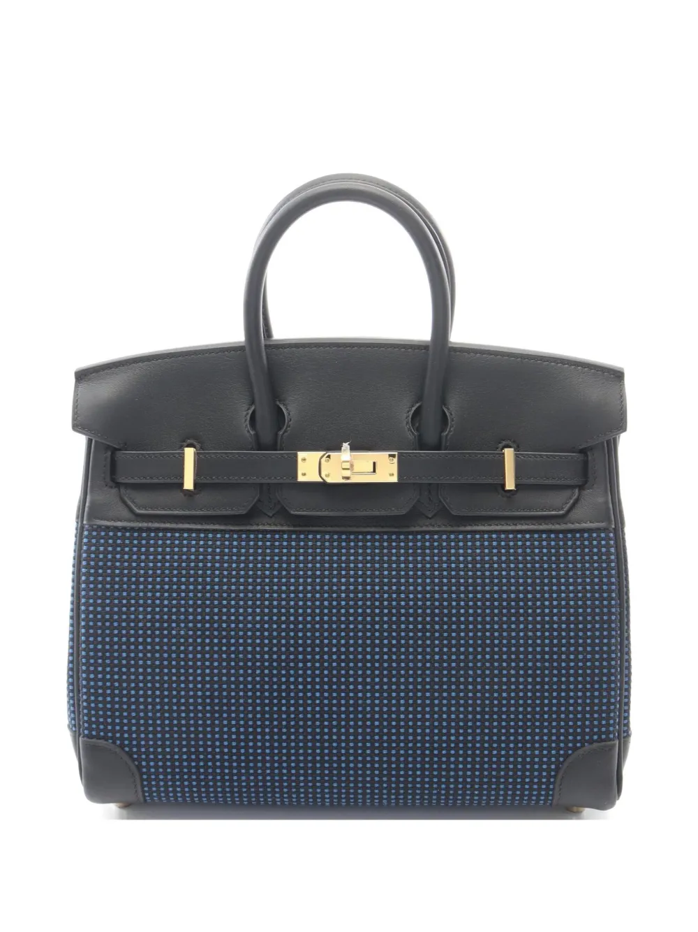 Hermès Pre-Owned Birkin 25 Toile Quadrille handbag - Nero