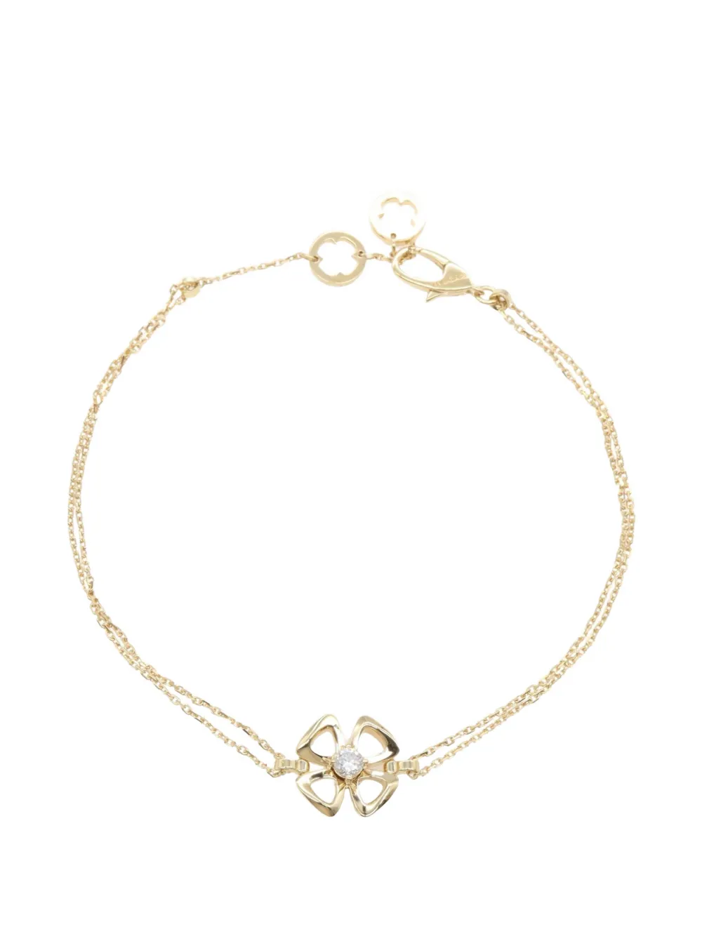 Bvlgari Pre-Owned 2010s Fiorever diamond bracelet - Gold