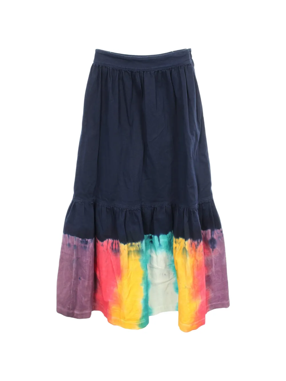 Christian Dior Pre-Owned 2010s tie-dye maxi skirt - Blu