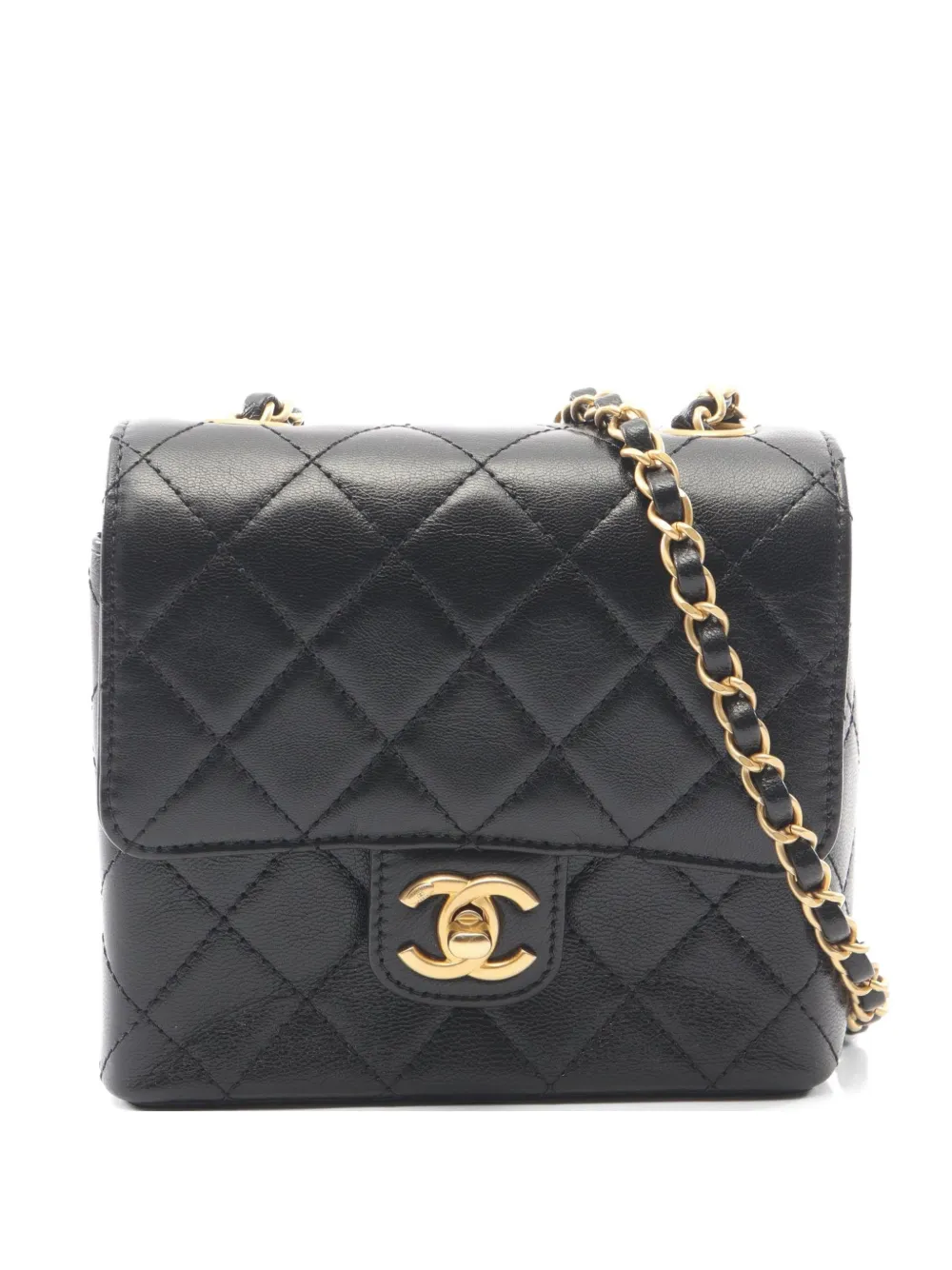 CHANEL Pre-Owned 2021 quilted chain-strap shoulder bag - Nero