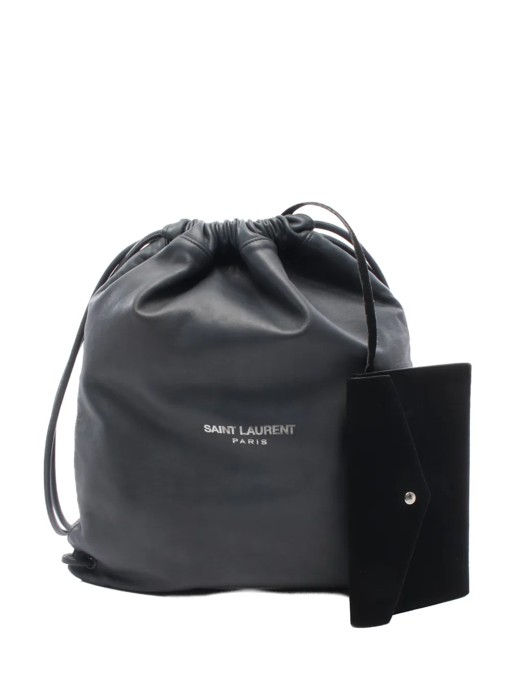 Saint Laurent Pre-Owned 2000s Teddy leather backpack - Grey