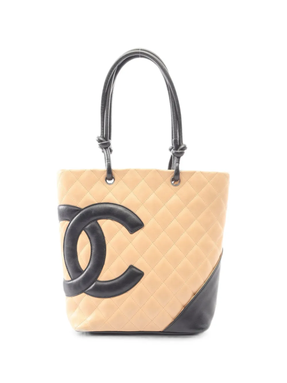 CHANEL Pre-Owned 2004-2005 medium Cambon Line shoulder bag - Toni neutri