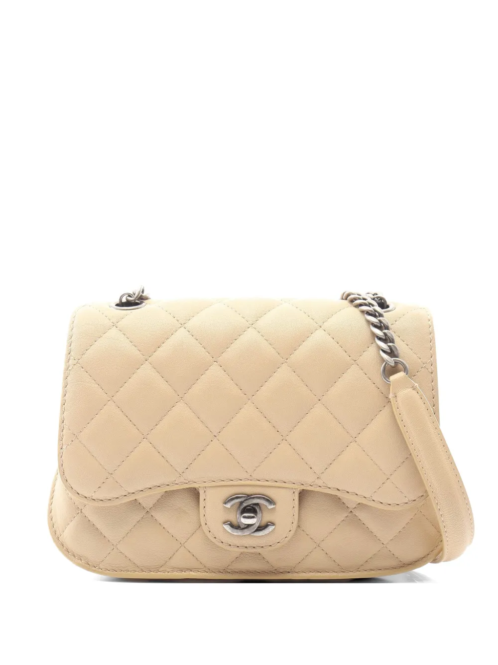 CHANEL Pre-Owned 2016-2017 Caviar matelassé shoulder bag - Neutrals