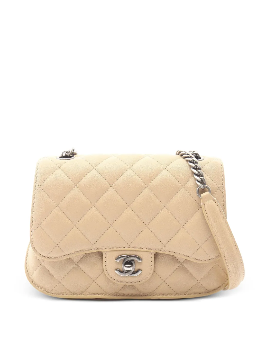 CHANEL Pre-Owned 2016-2017 Caviar matelassé shoulder bag - Neutrals