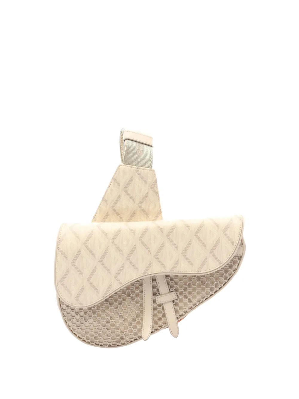 Christian Dior Pre-Owned 2000s CD Saddle belt bag - Nude