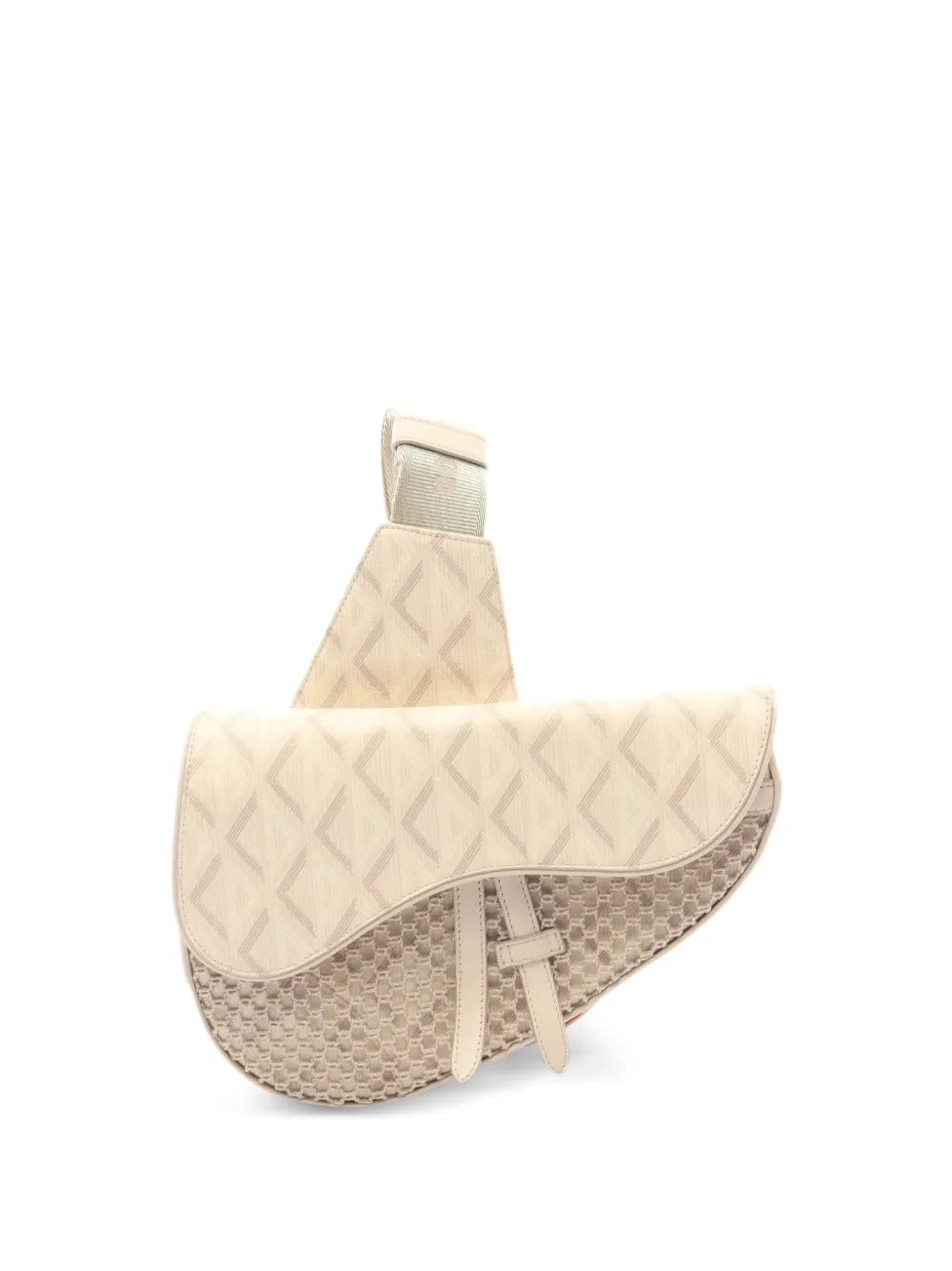 Christian Dior Pre-Owned 2000s CD Saddle belt bag - Neutrals