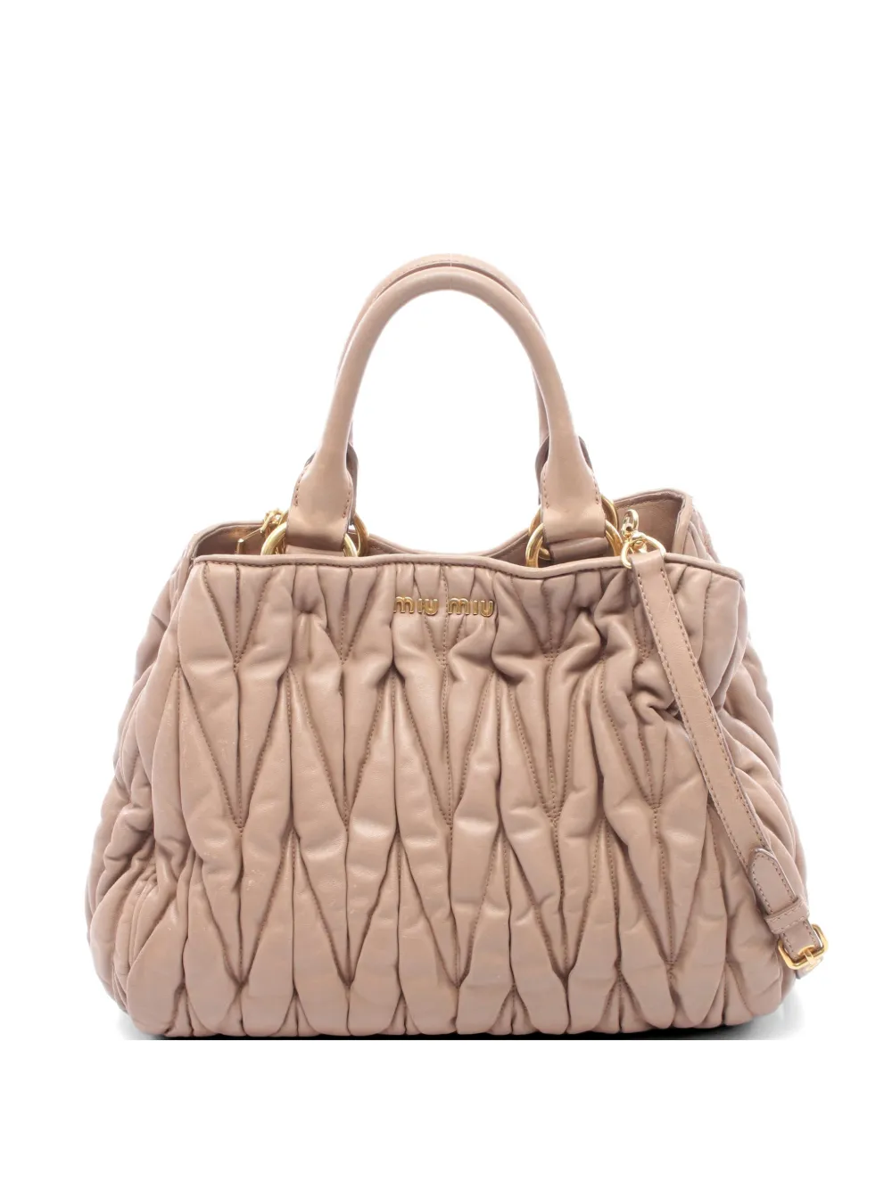 Miu Miu Pre-Owned 2000s Matelassé tote bag - Toni neutri