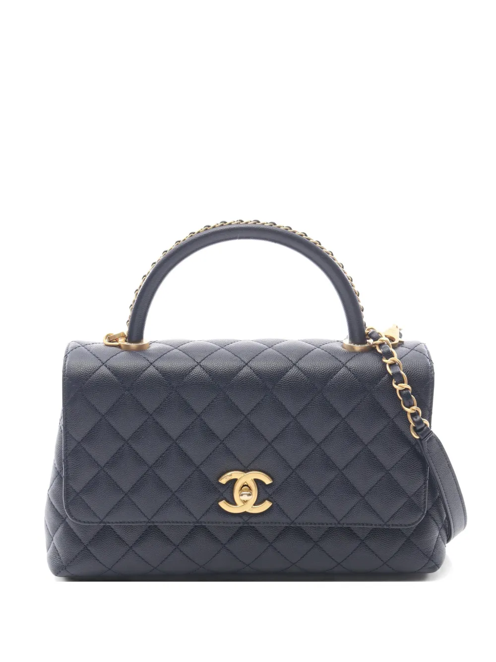 CHANEL Pre-Owned 2021 Coco Handle two-way tote bag - Blau