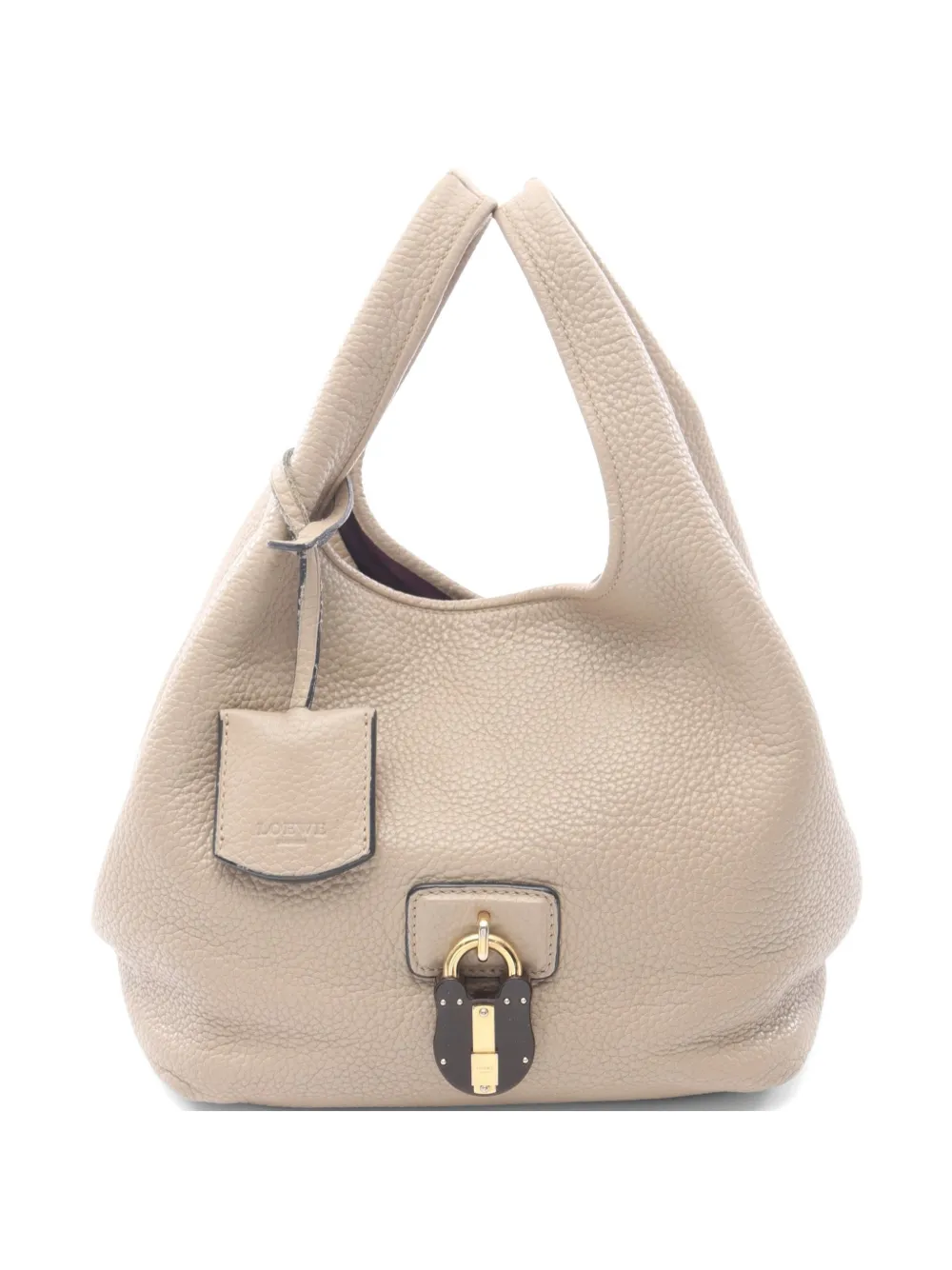 Loewe Pre-Owned 2000s Callier padlock handbag - Neutrals