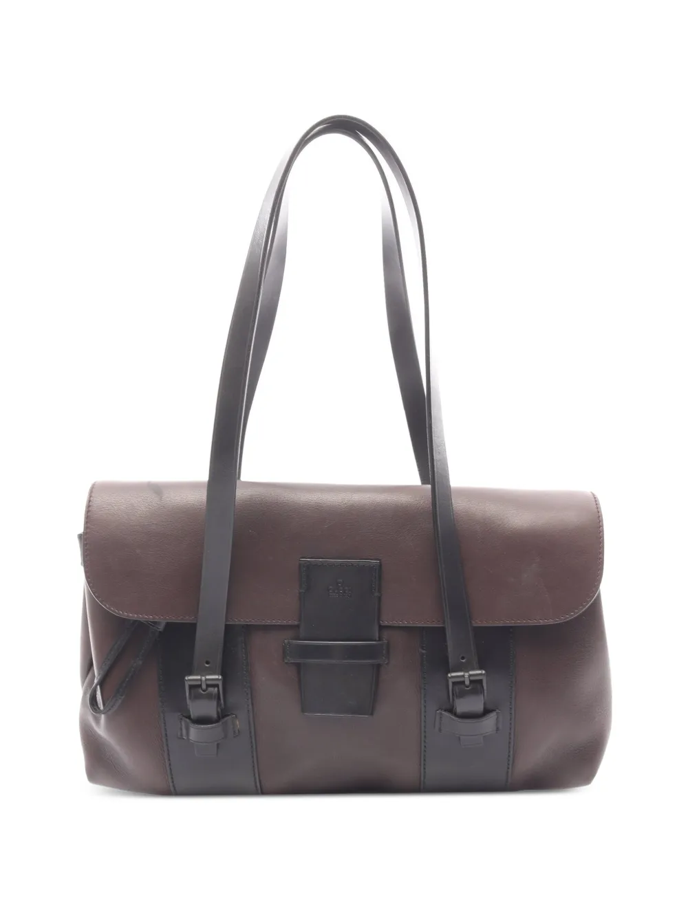 Gucci Pre-Owned 2000s buckled leather shoulder bag - Marrone