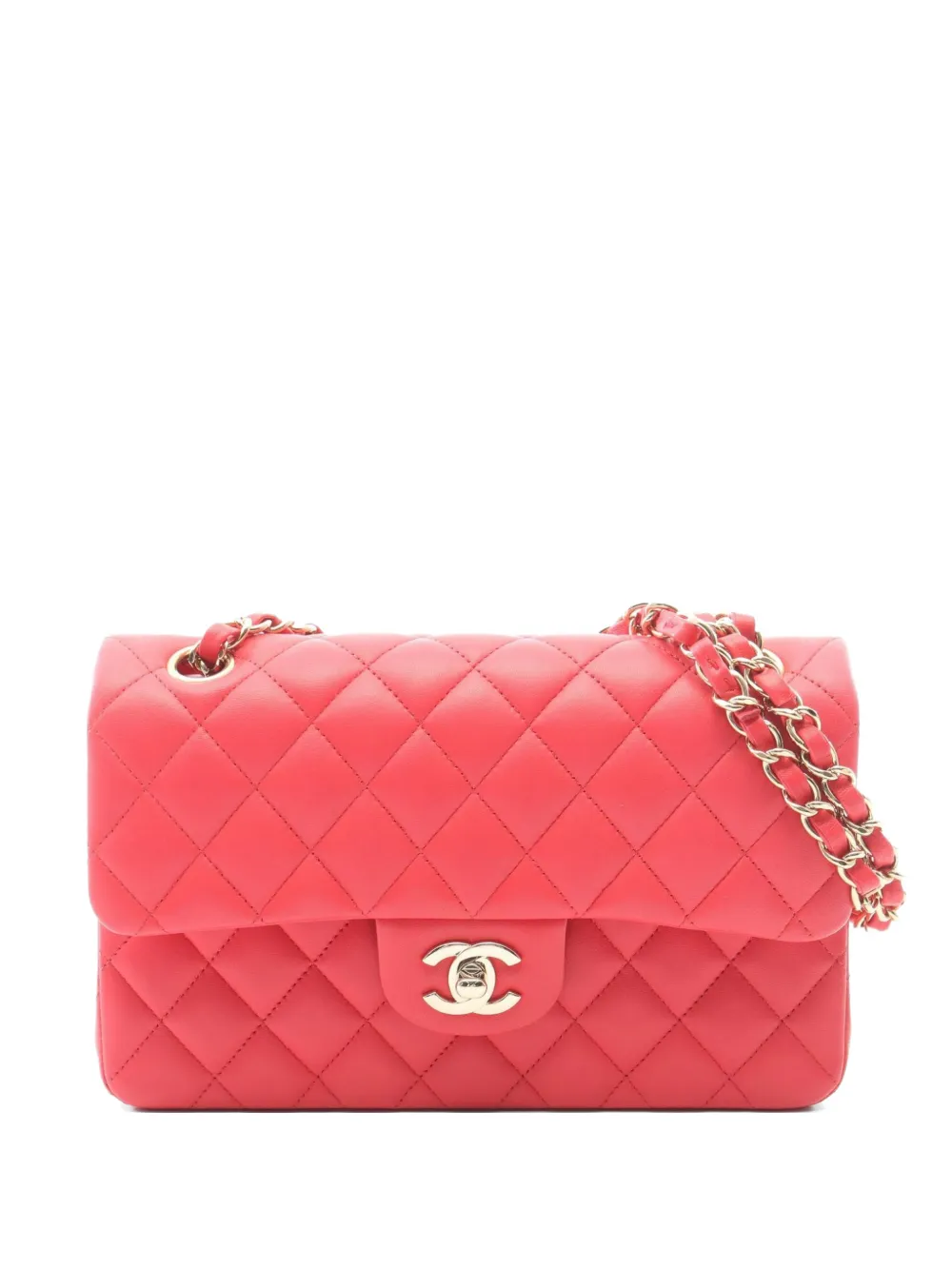 CHANEL Pre-Owned 2017-2018 Classic Flap matelassé cross body bag - Pink